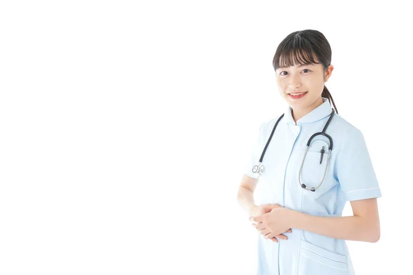 Enfermera Joven Vestida Con Ropa Enfermera —  Fotos de Stock
