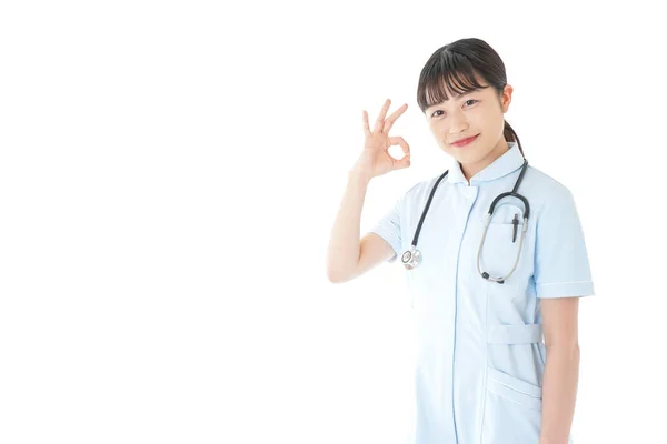 Jovem Enfermeira Uniforme — Fotografia de Stock