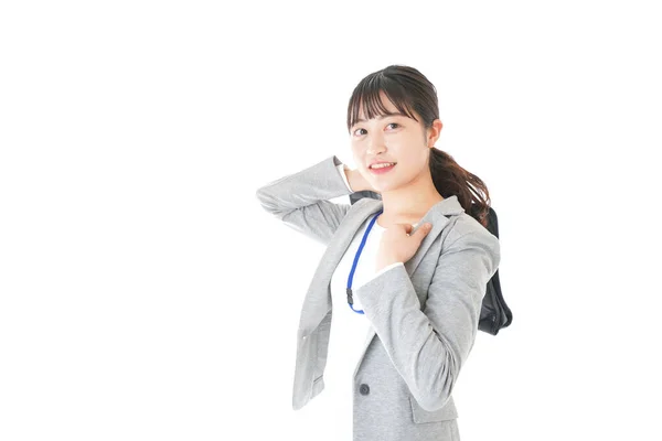 Young Career Woman Going Out Sales Activity — Stock Photo, Image