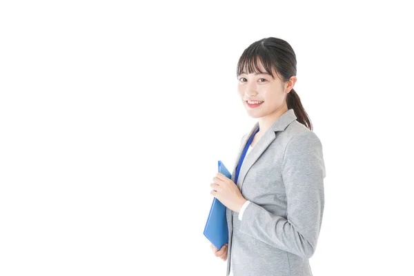 Young Business Woman Working Office — Stock Photo, Image