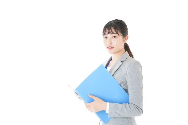 Young Business Woman Working Office — Stock Photo, Image