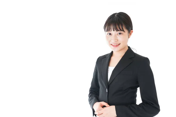 Portrait Asian Businesswoman Isolated White — Stock Photo, Image