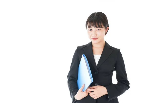 Portrait Asian Businesswoman Isolated White — Stock Photo, Image