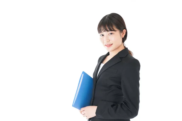 Portrait Asian Businesswoman Isolated White — Stock Photo, Image