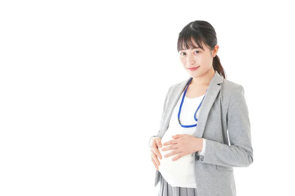 若いアジアの妊婦 — ストック写真