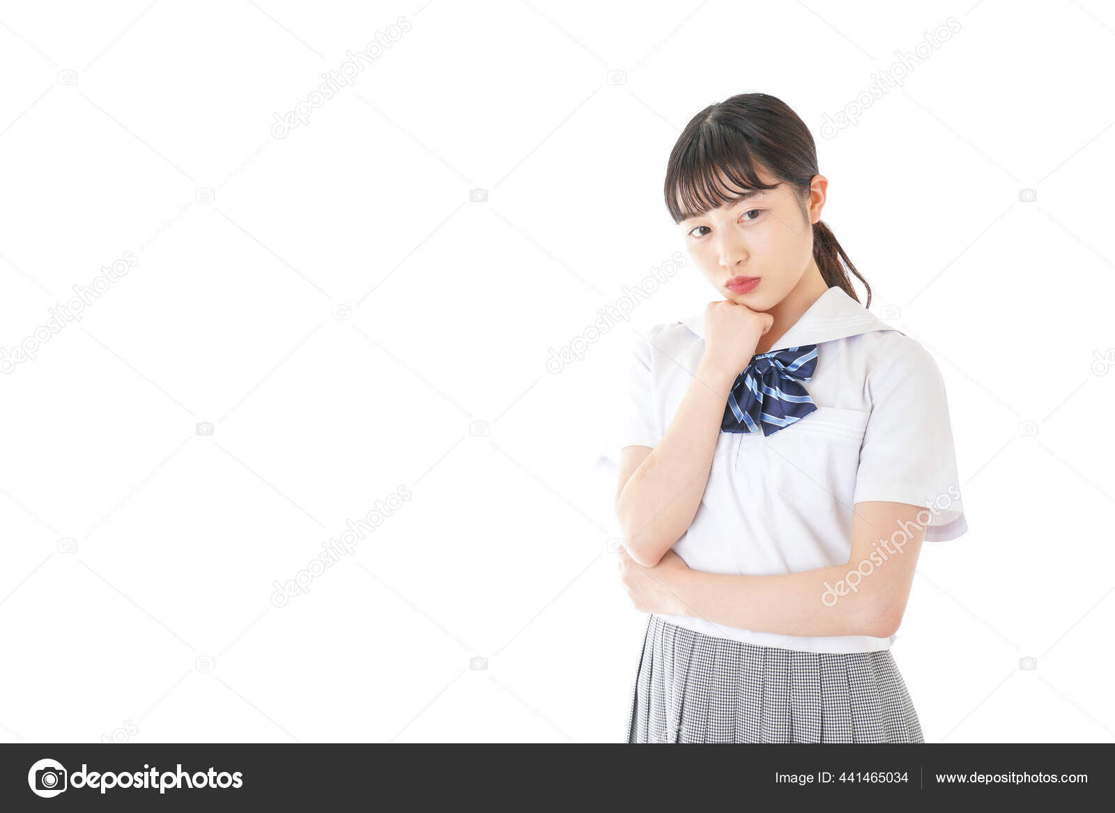 Young Student Uniform Thinking Education Stock Photo by ©maroke 441465034
