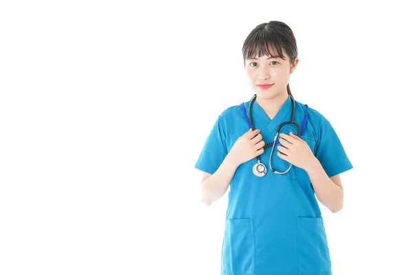 笑顔の若い看護師の肖像 — ストック写真