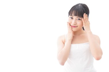 Genç kadın güzellik bakımı imajı