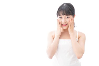 Genç kadın güzellik bakımı imajı