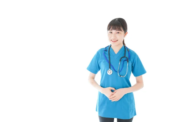 Enfermera Joven Vestida Con Ropa Enfermera — Foto de Stock