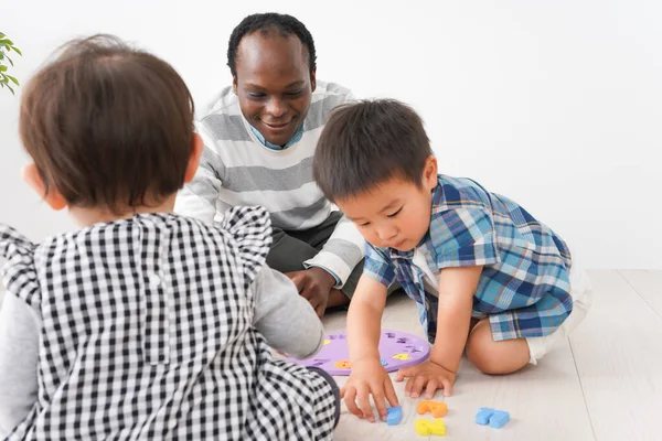 Internationell Skola Barn Lektion — Stockfoto