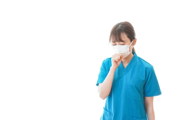 Medical Worker Wearing Face Mask Coronavirus Quarantine — Stock Photo, Image