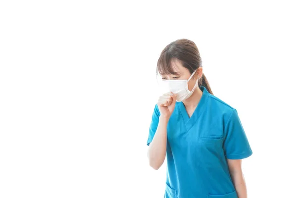 Trabajador Médico Usando Mascarilla Coronavirus Cuarentena — Foto de Stock