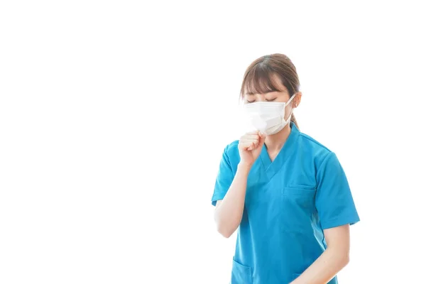 Medical Worker Wearing Face Mask Coronavirus Quarantine — Stock Photo, Image