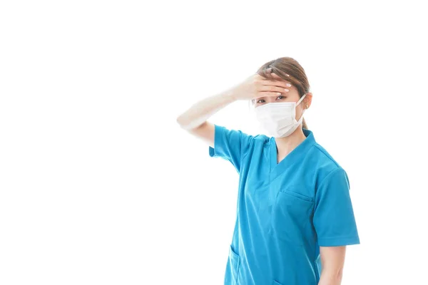 Mediziner Mit Mundschutz Coronavirus Quarantäne — Stockfoto