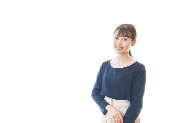 Junge Asiatische Lächelnde Frau — Stockfoto