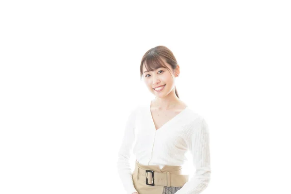 Junge Lächelnde Asiatische Frau — Stockfoto