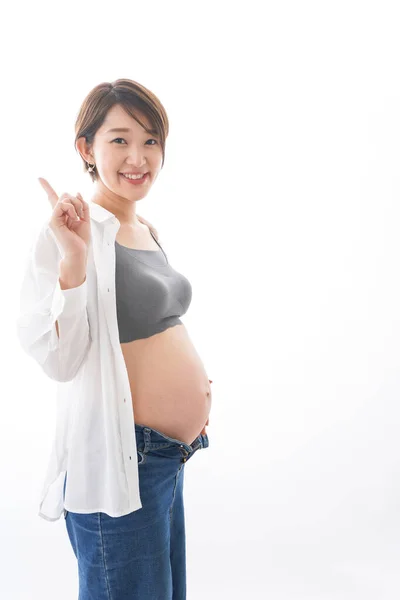 Retrato Una Joven Embarazada —  Fotos de Stock