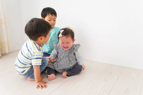 Children Playing Kindergarten — Stock Photo, Image