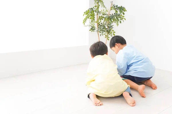 Boys Enjoying Kindergarten — Stock Photo, Image