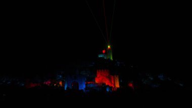 ışık gösterisi veliko tarnovo, Bulgaristan