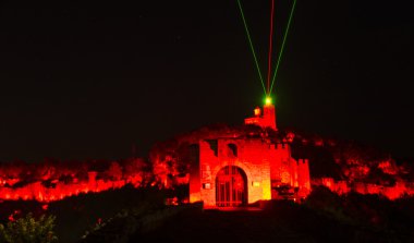 ışık gösterisi veliko tarnovo, Bulgaristan