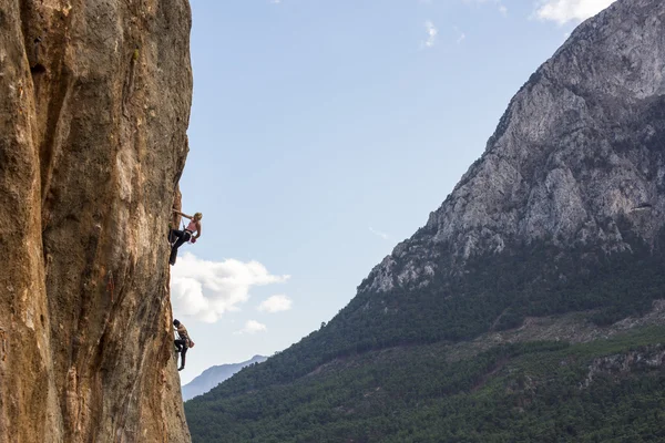 Rockclimbing em Antalya Mountains — Fotografia de Stock