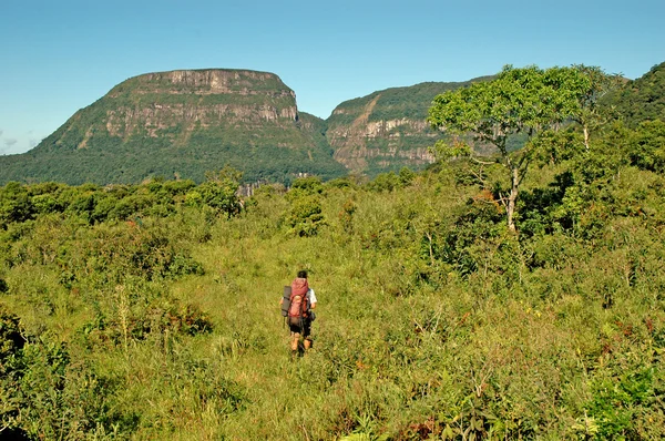 Trekking en el sur de Brasil — Foto de Stock