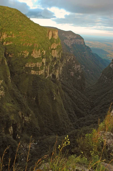 Величественный каньон на юге Бразилии — стоковое фото