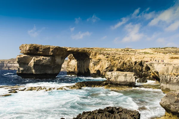 蔚蓝的窗口，戈佐岛，马耳他群岛 — 图库照片