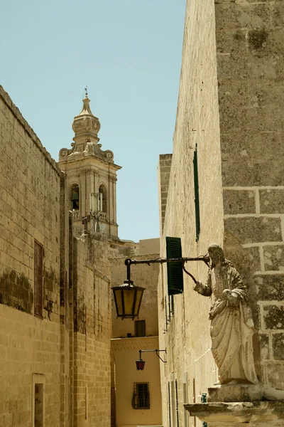 Straßen der Zitadelle in rabat, gozo — Stockfoto