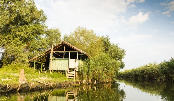 Donau-delta-landschap Rechtenvrije Stockfoto's