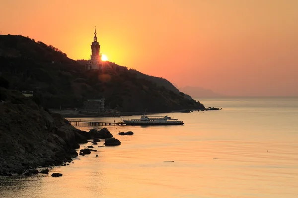 Karadeniz üzerinde gündoğumu Stok Resim