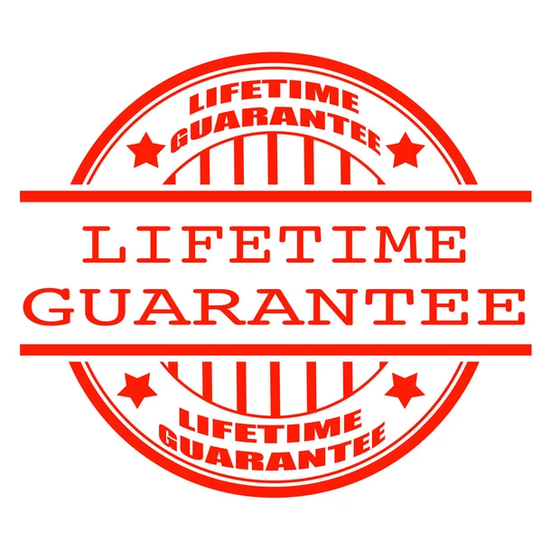 Lifetime guarantee stamp — Stock Vector
