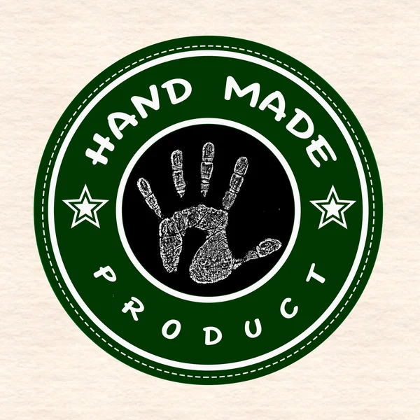 Hand made product stamp — Stock Vector