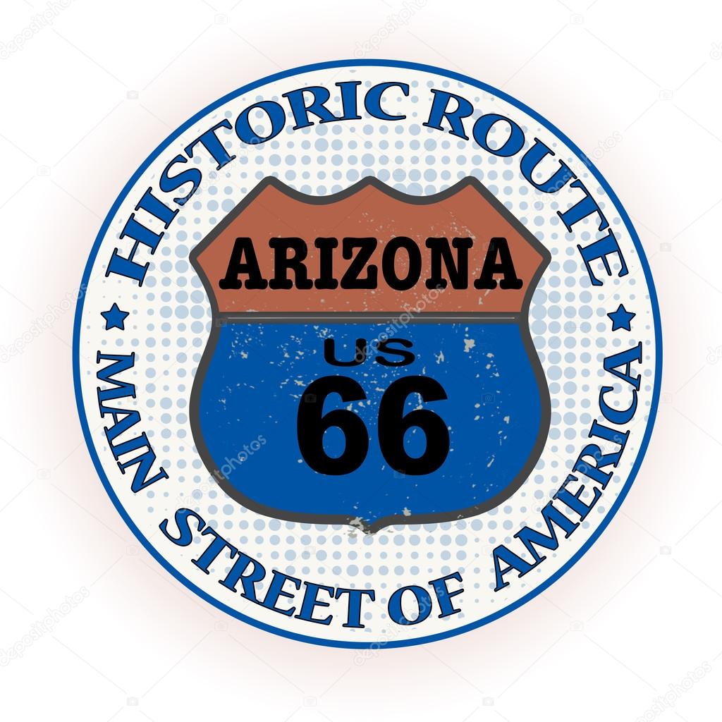 historic route arizona stamp