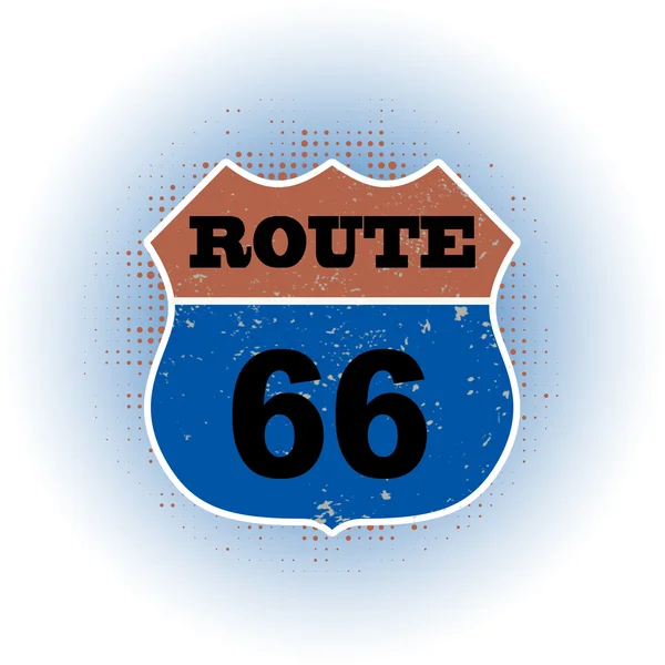 Route 66 bélyegző — Stock Vector