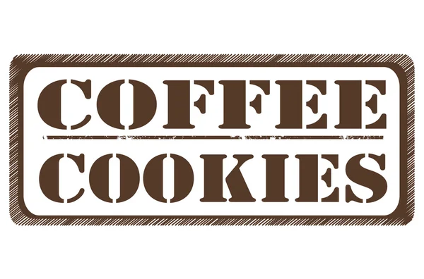 Кофе печенье — стоковый вектор