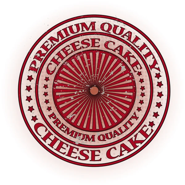 Pastel de queso de calidad superior — Vector de stock