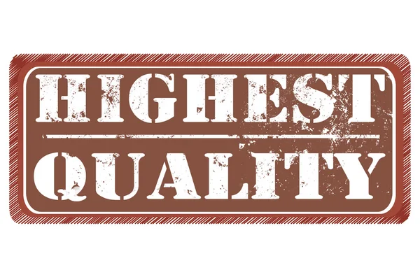 Höchste Qualität — Stockvektor