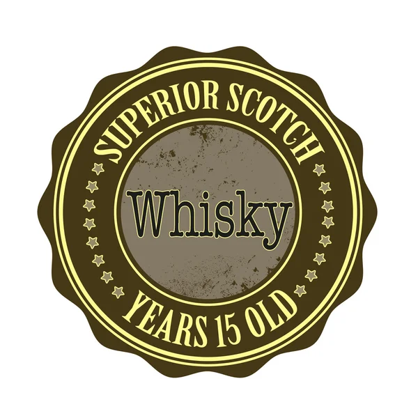 Vynikající skotské whisky — Stockový vektor