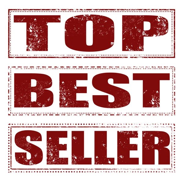 Selo ste top best-seller — Vetor de Stock