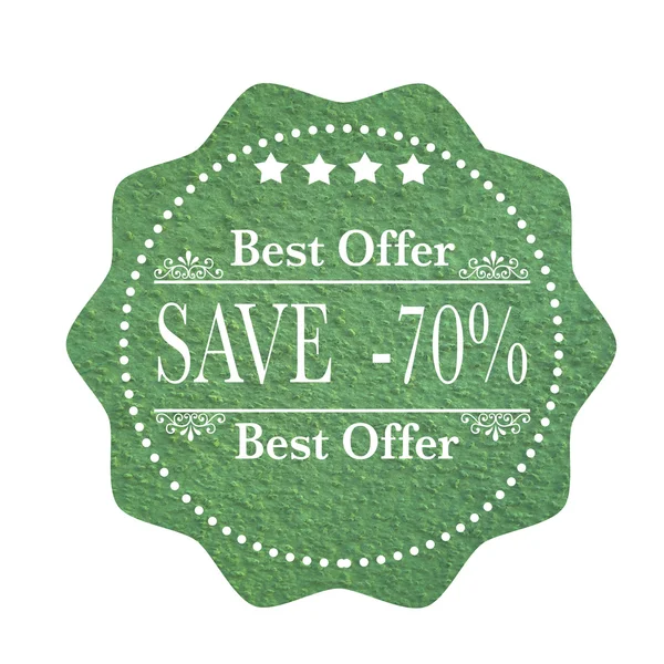 Best offer save — Stock Vector