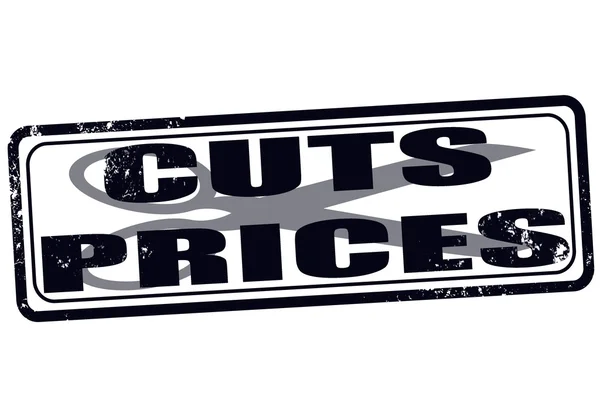 Nedskärningar priser — Stock vektor