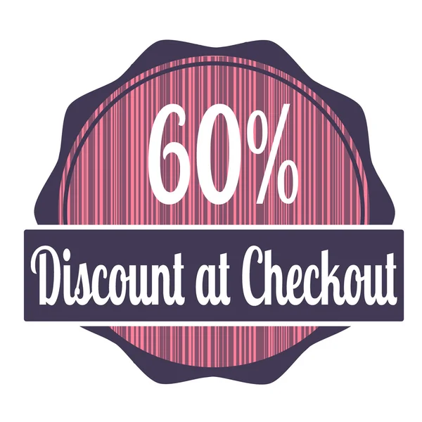 Discount at checkout — Stock Vector