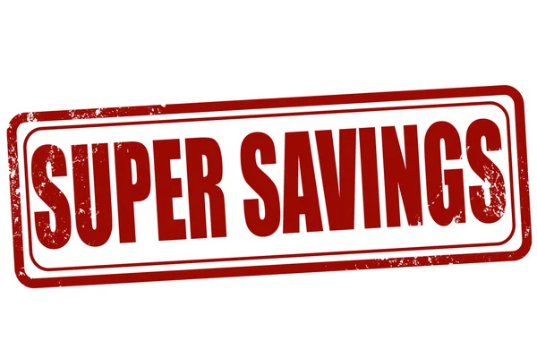 Super ahorros — Vector de stock