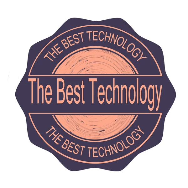 The best technology — Stock Vector