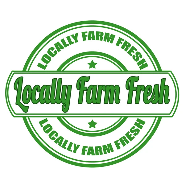 Locally farm frsh — Stock Vector