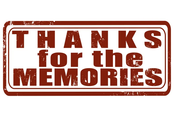 Thanks for the memories stamp Royalty Free Stock Vectors