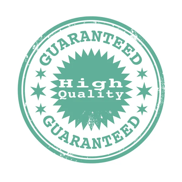 High  quality guaranteed stamp — Stock Vector